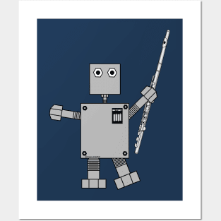 Flute Robot Posters and Art